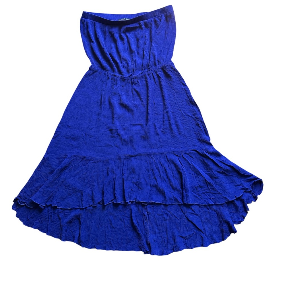 Coco Bianco Blue High-Low A-Line Strapless Dress